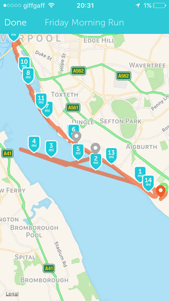A diversion into the river Mersey